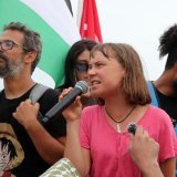 "Nous essayons d'envoyer un message à la population de Gaza (...)", a dit la militante écologiste suédoise Greta Thunberg (archives). KEYSTONE/EPA/MOHAMED MESSARA